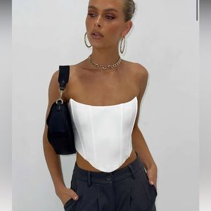 Princess Polly White Corset Top